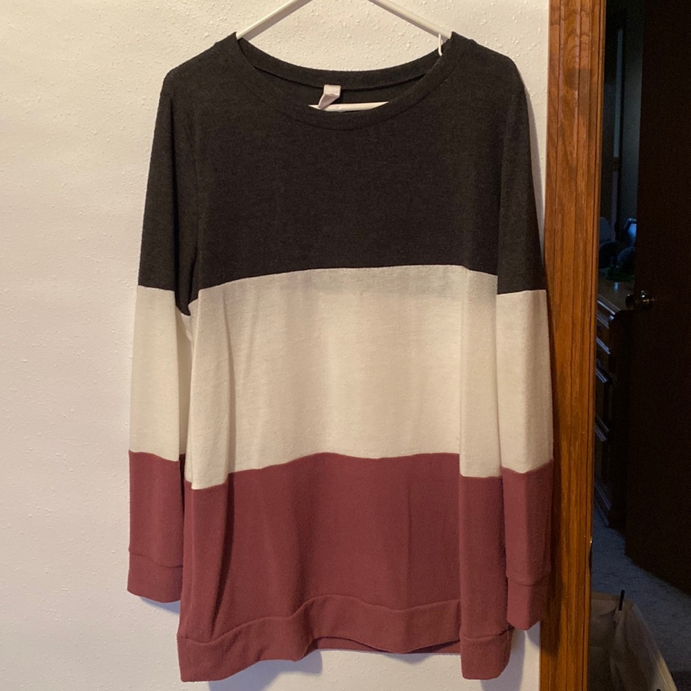 Color block sweater
